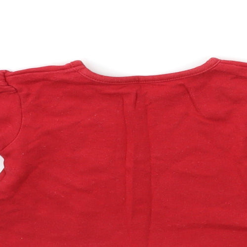 George Baby Red   Basic T-Shirt Size 0-3 Months