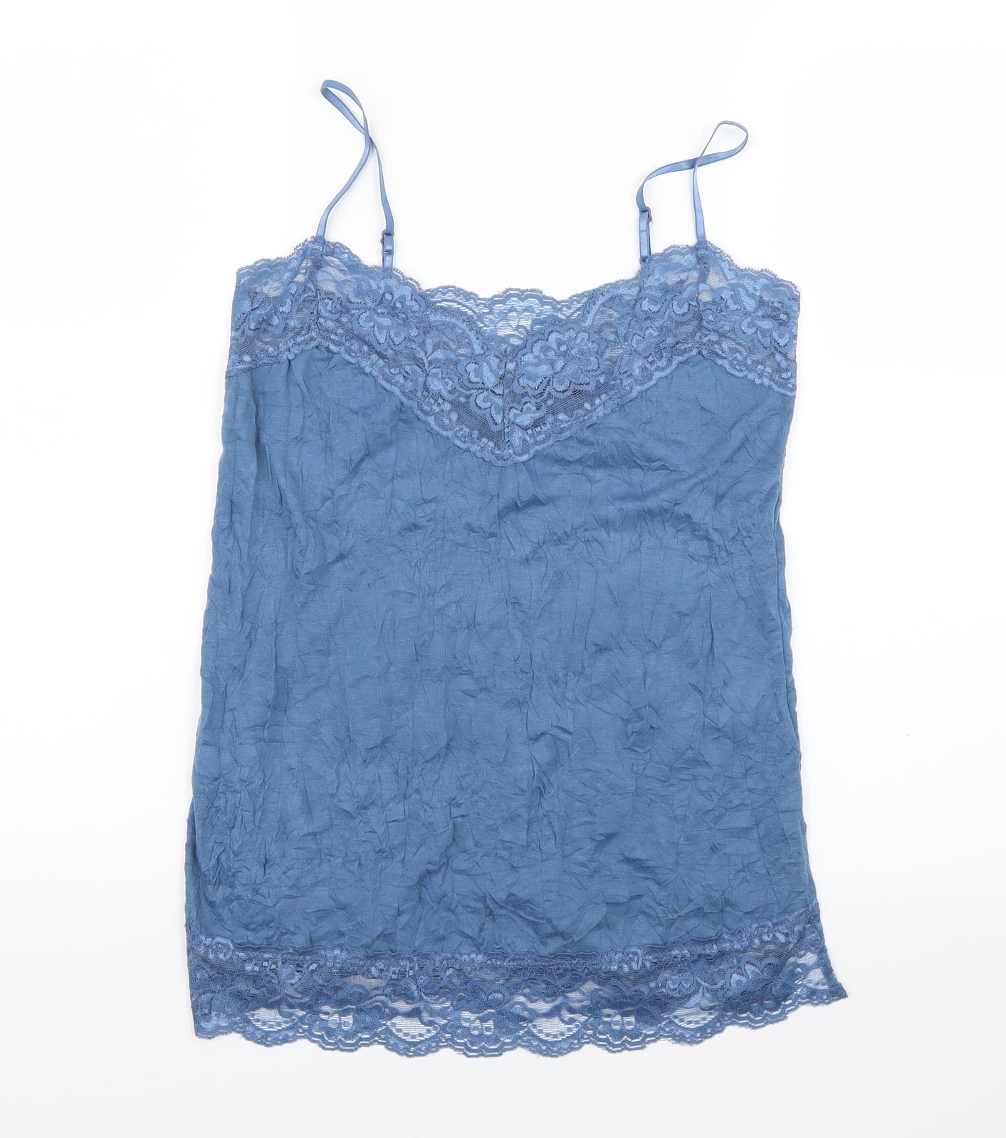 Primark Womens Blue   Capri Pyjama Top Size 12