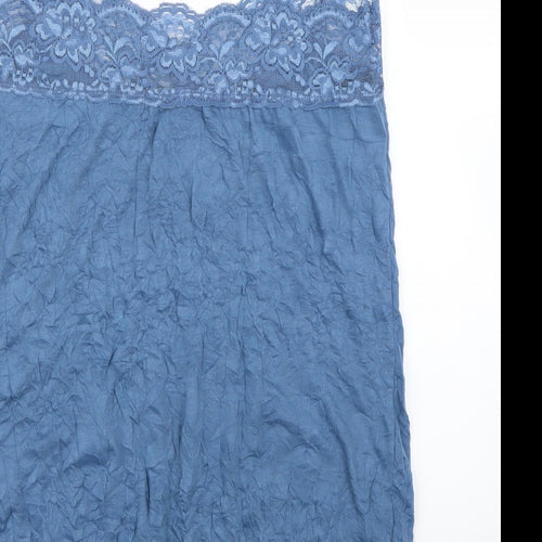 Primark Womens Blue   Capri Pyjama Top Size 12