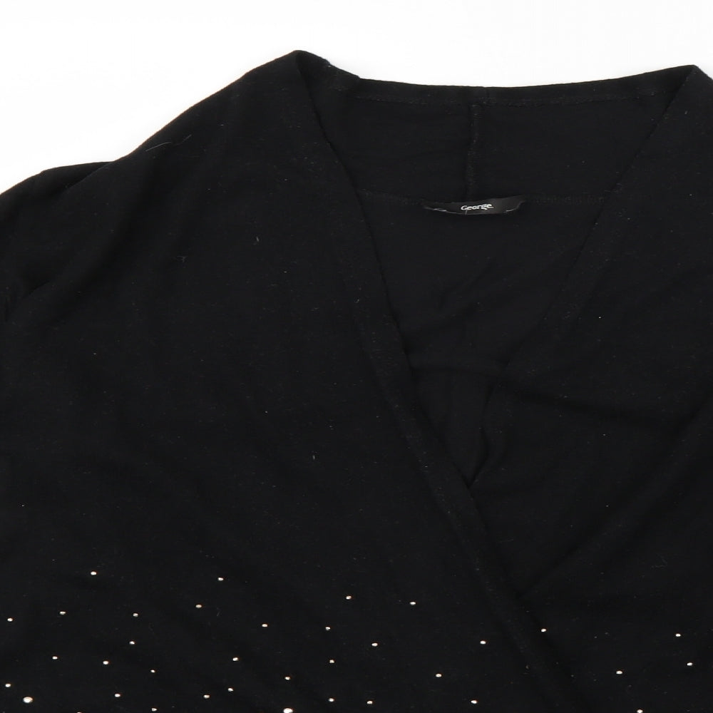 George Womens Black   Cardigan Jumper Size S