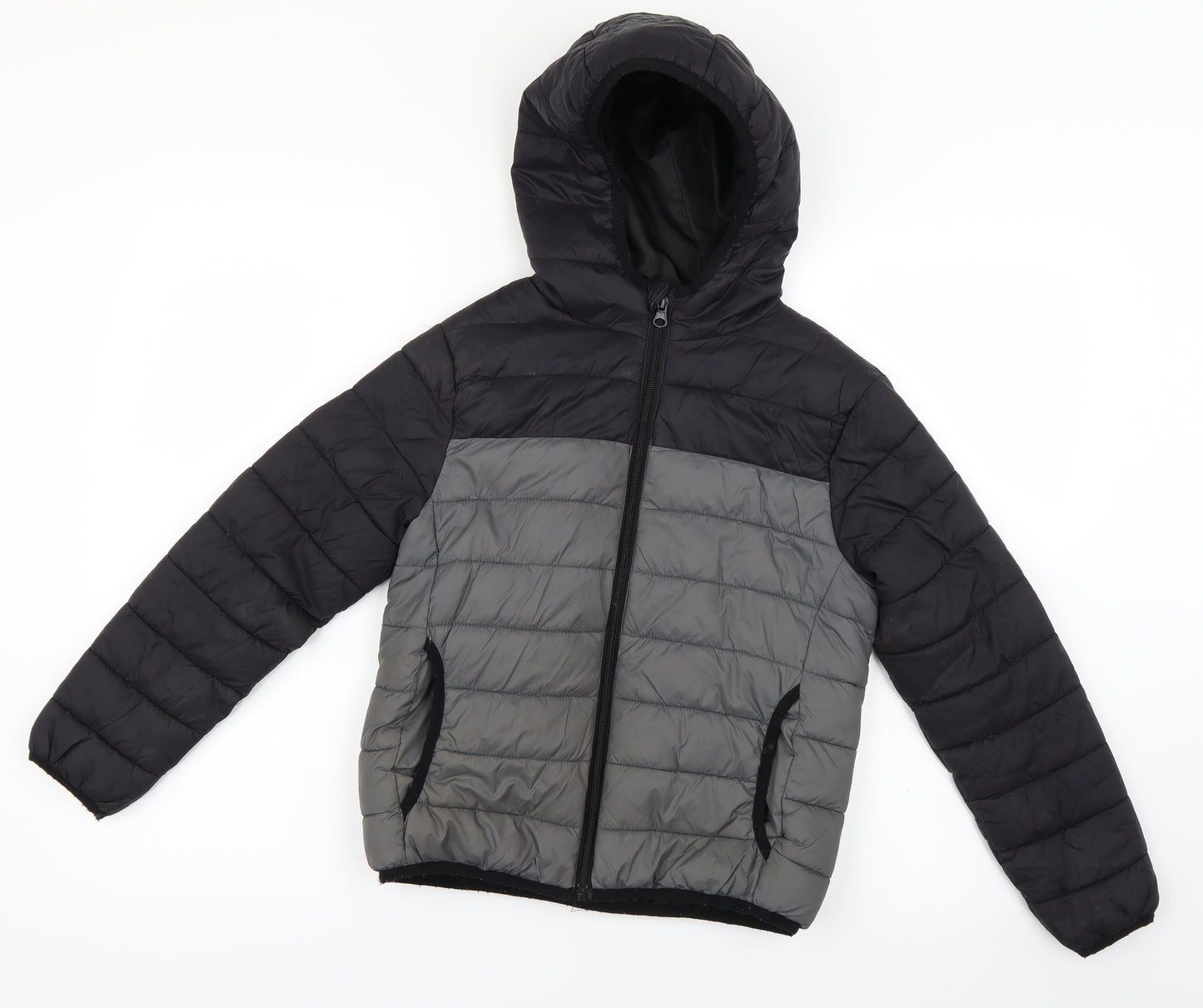 Primark Boys Black   Puffer Jacket Coat Size 9-10 Years
