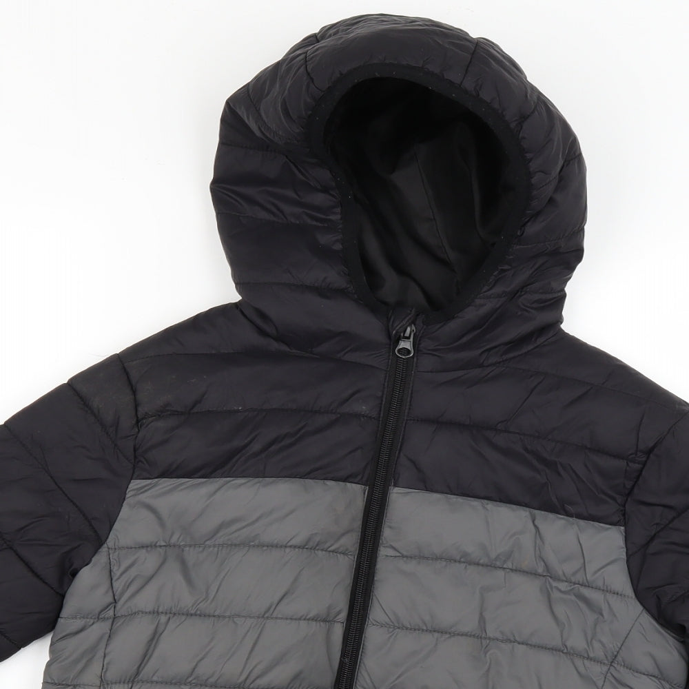 Primark Boys Black   Puffer Jacket Coat Size 9-10 Years