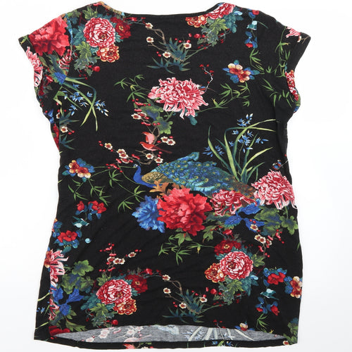 George Womens Multicoloured Floral  Basic T-Shirt Size 14