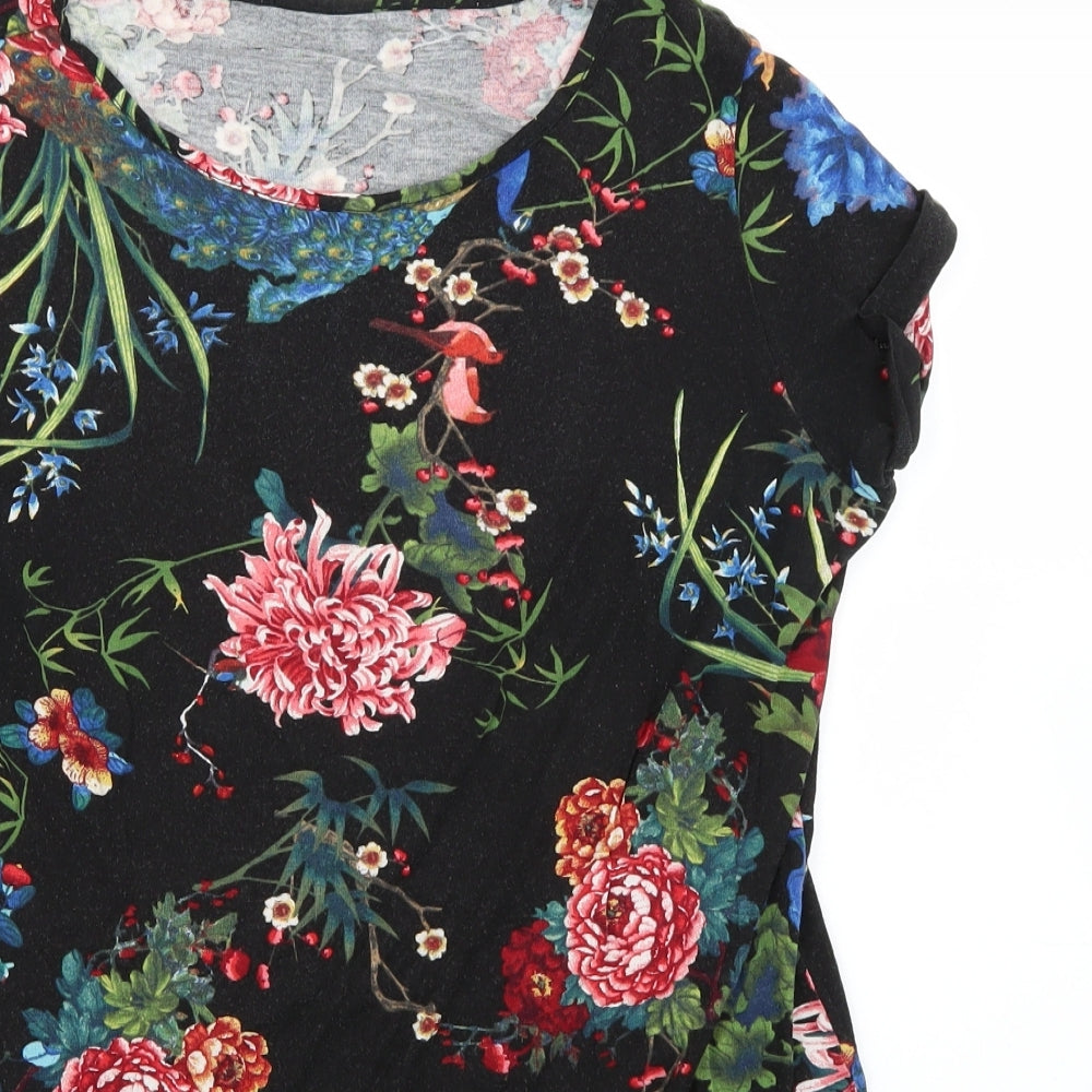 George Womens Multicoloured Floral  Basic T-Shirt Size 14