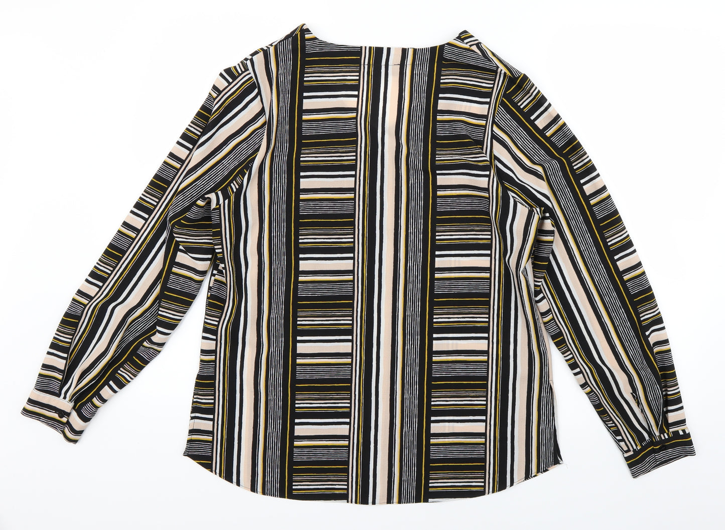 Papaya Womens Multicoloured Striped  Basic Button-Up Size 12