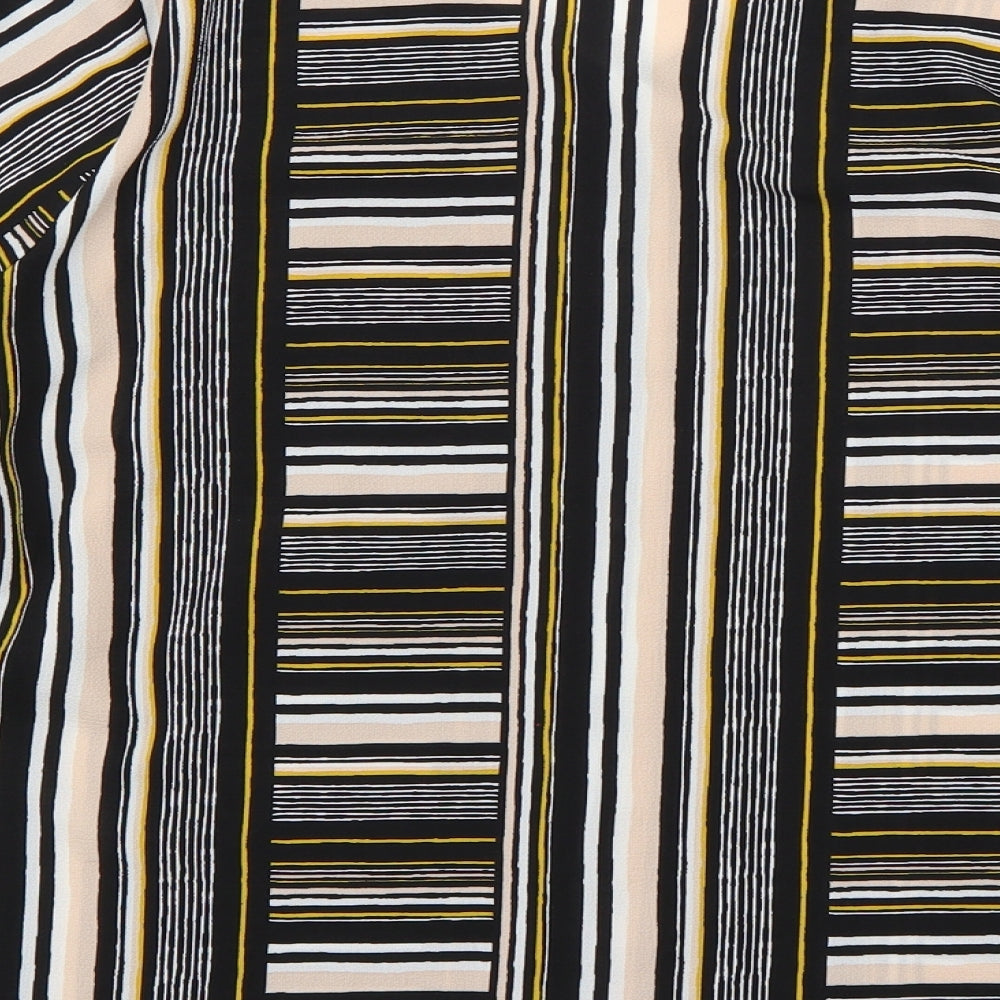 Papaya Womens Multicoloured Striped  Basic Button-Up Size 12
