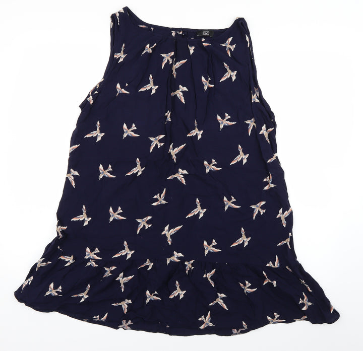 F&F Womens Blue Animal Print  Shift  Size 14