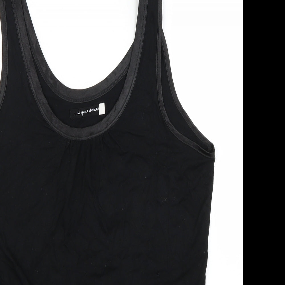 NEXT Womens Black   Babydoll Pyjama Top Size 12