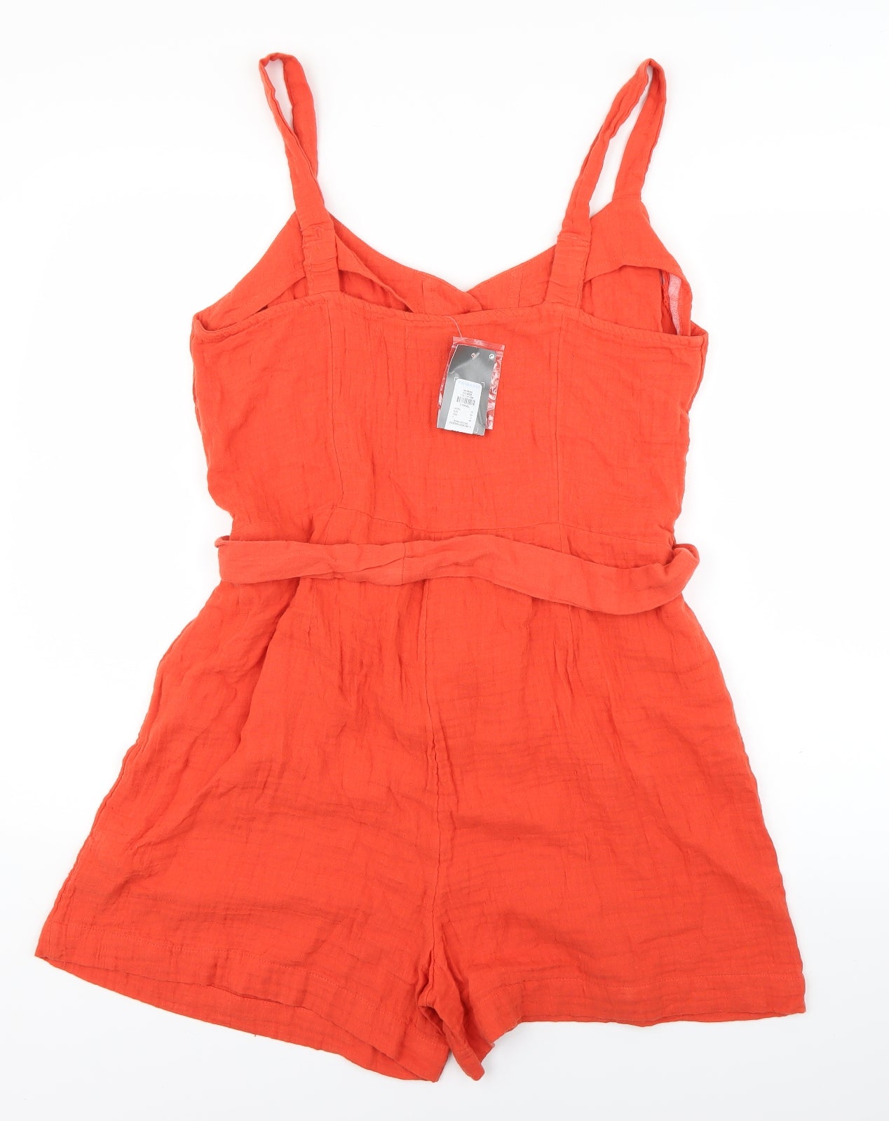 Primark Womens Orange   Playsuit One-Piece Size 16