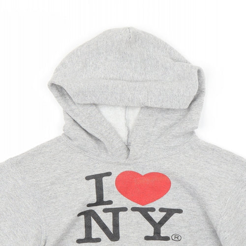 Fruit of the Loom Boys Grey   Pullover Hoodie Size 6-7 Years