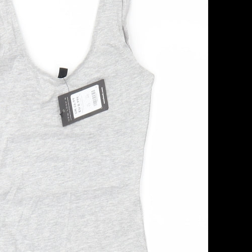 New Look Womens Grey   Basic Tank Size 12
