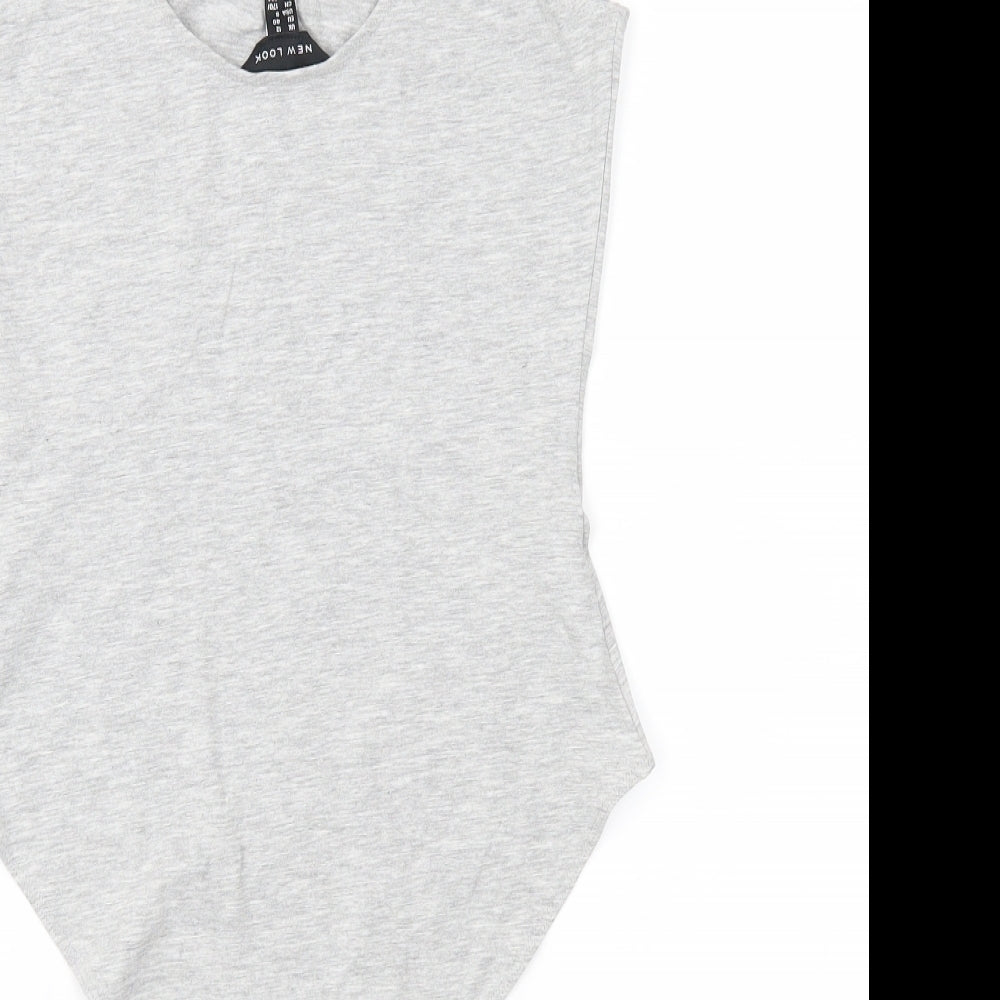 New Look Womens Grey   Basic Tank Size 12