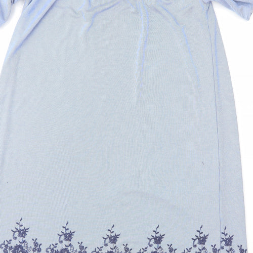 George Womens Blue Striped  A-Line  Size 10