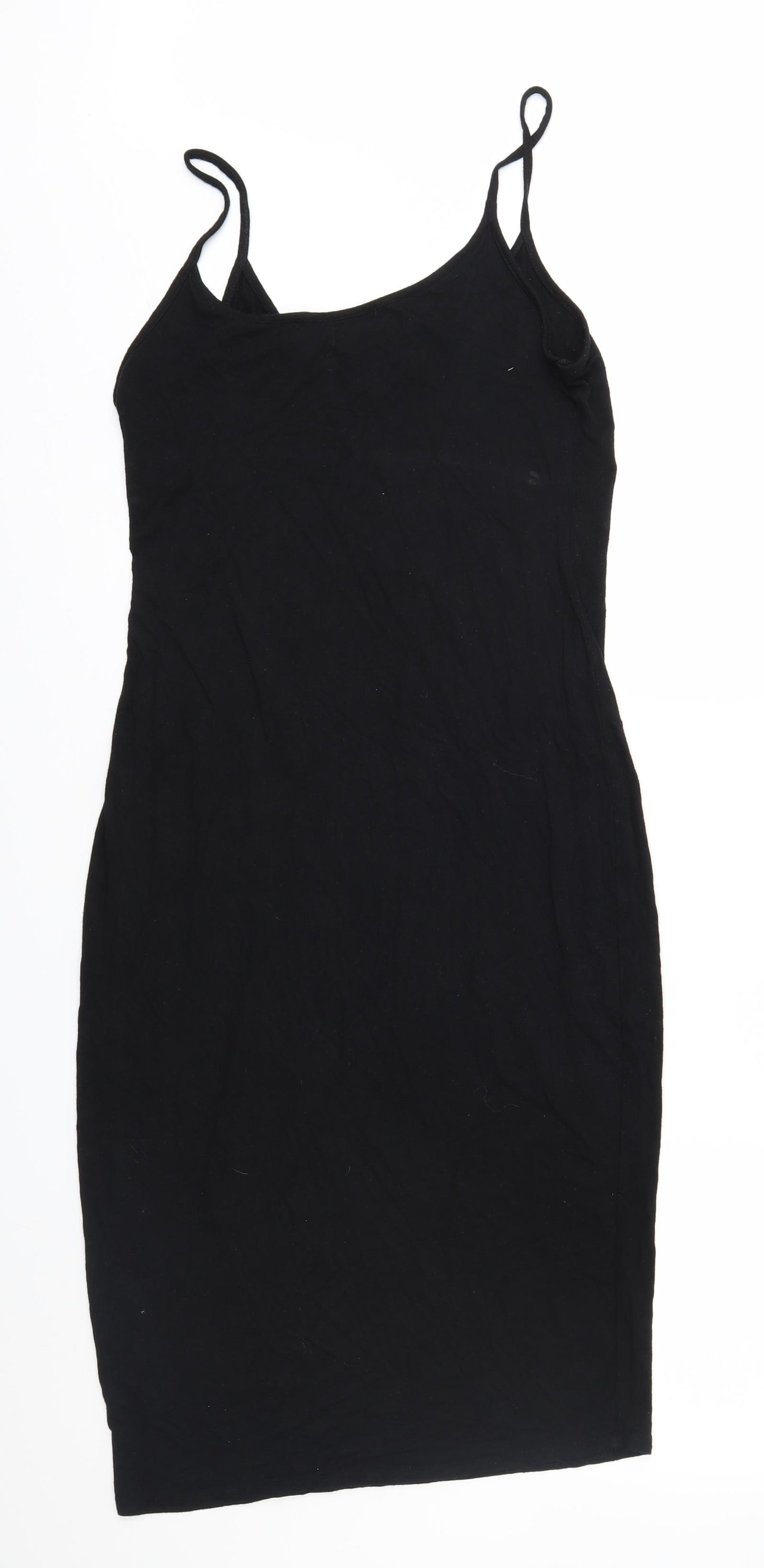Boohoo Womens Black   Slip Dress  Size 14