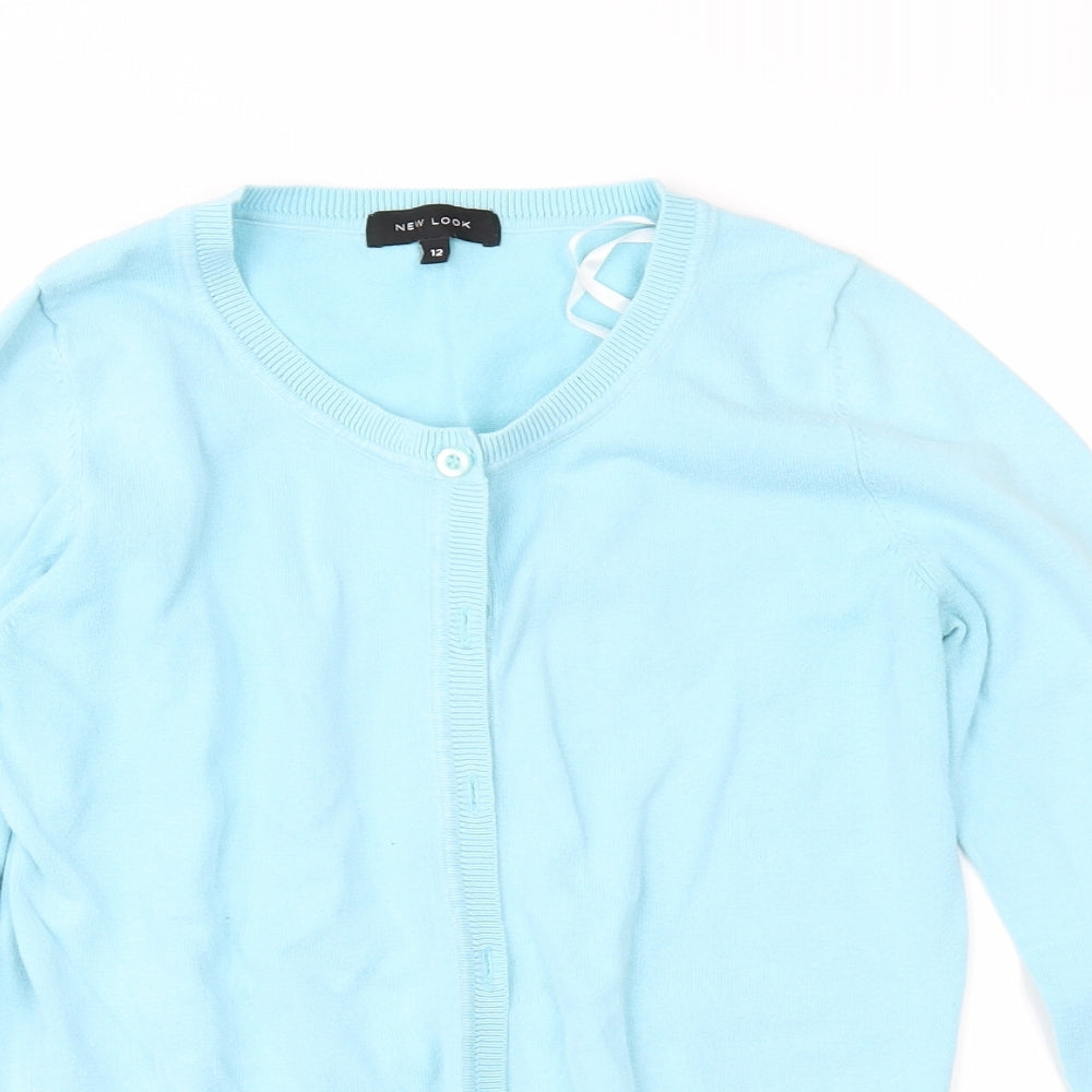 New Look Womens Blue   Cardigan Jumper Size 12