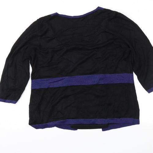 Per Una Womens Black   Pullover Jumper Size 16