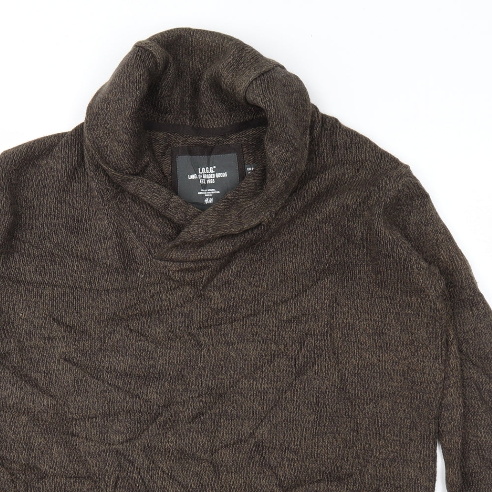 H&M Mens Brown   Pullover Jumper Size M