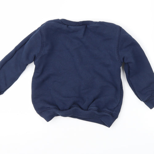 United Colors of Benetton Boys Blue   Pullover Sweatshirt Size 2 Years