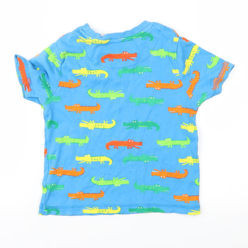 George Boys Blue Geometric  Basic T-Shirt Size 4-5 Years