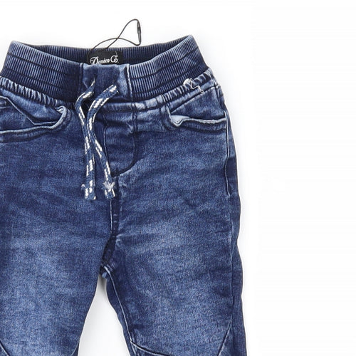 Denim Co Baby Blue  Denim Cargo Jeans Size 9-12 Months
