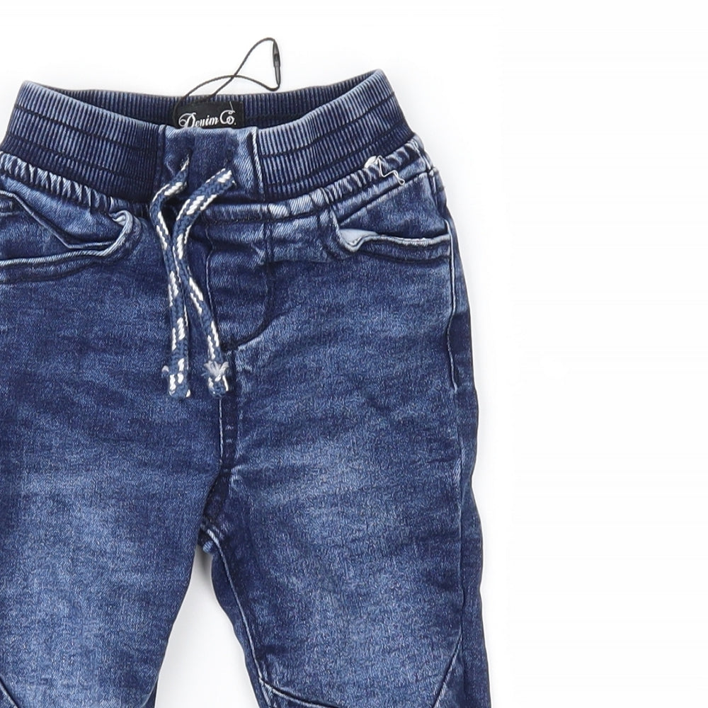 Denim Co Baby Blue  Denim Cargo Jeans Size 9-12 Months