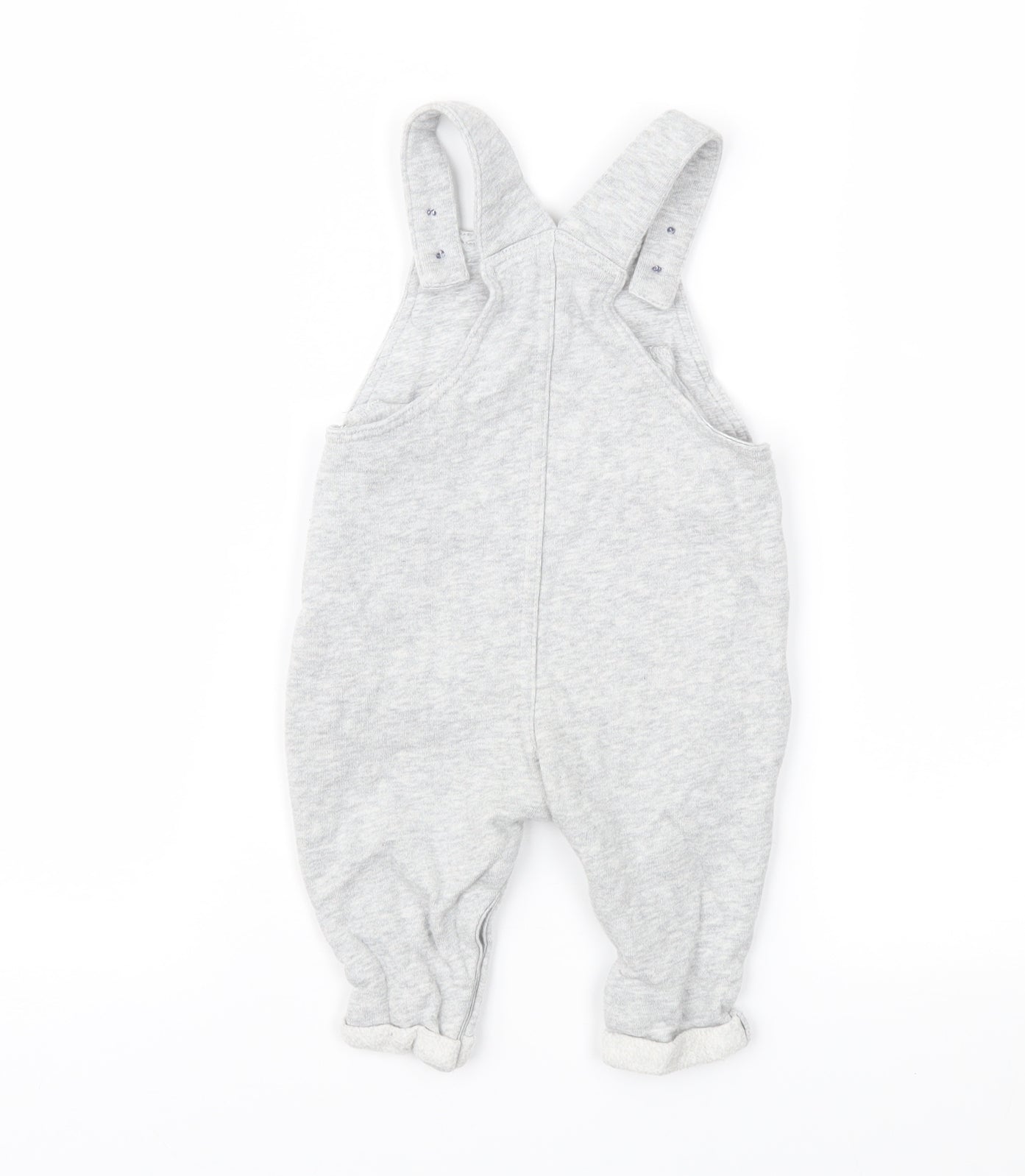 The Gruffalo Baby Grey Geometric Jacquard Dungaree One-Piece Size 3-6 Months  - The Gruffalo