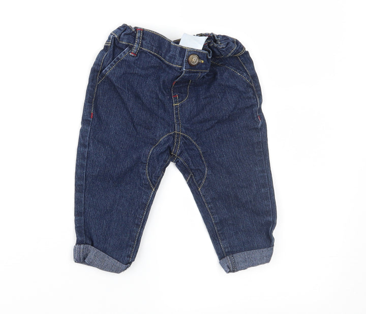 Preworn Baby Blue Denim Jogger Jeans Size 6-9 Months