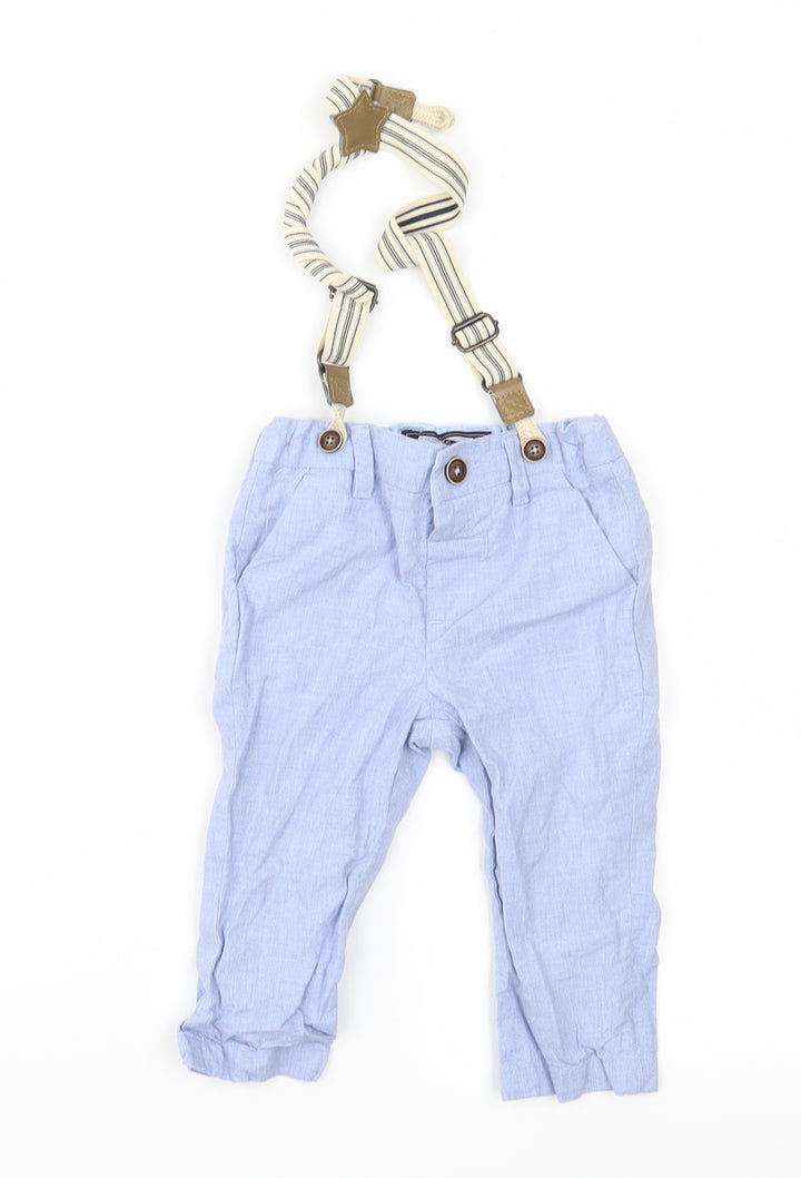 NEXT Boys Blue Cargo Trousers Size 9 Months