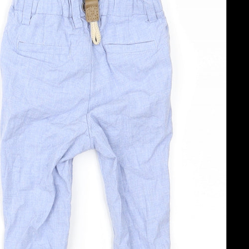 NEXT Boys Blue   Cargo Trousers Size 9 Months