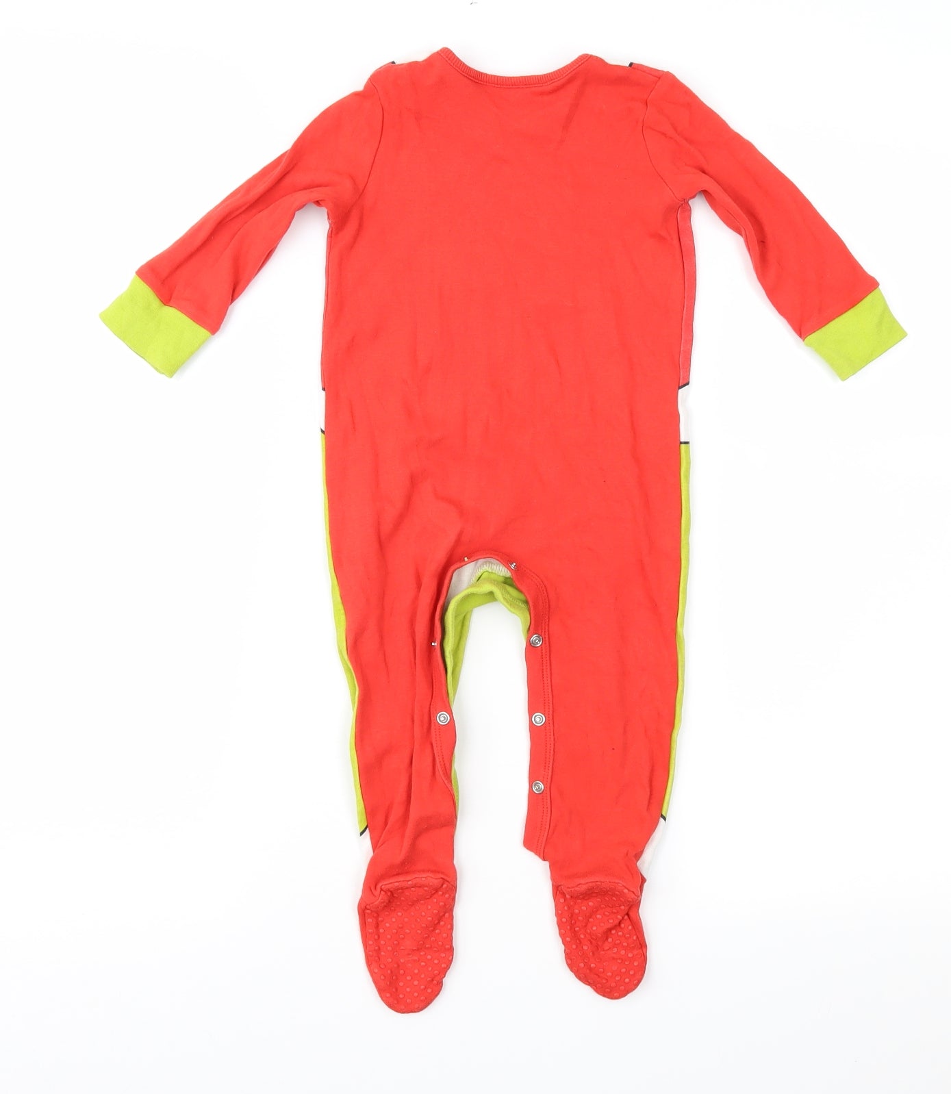 The Grinch Baby Red Geometric  Babygrow One-Piece Size 9-12 Months  - The Grinch