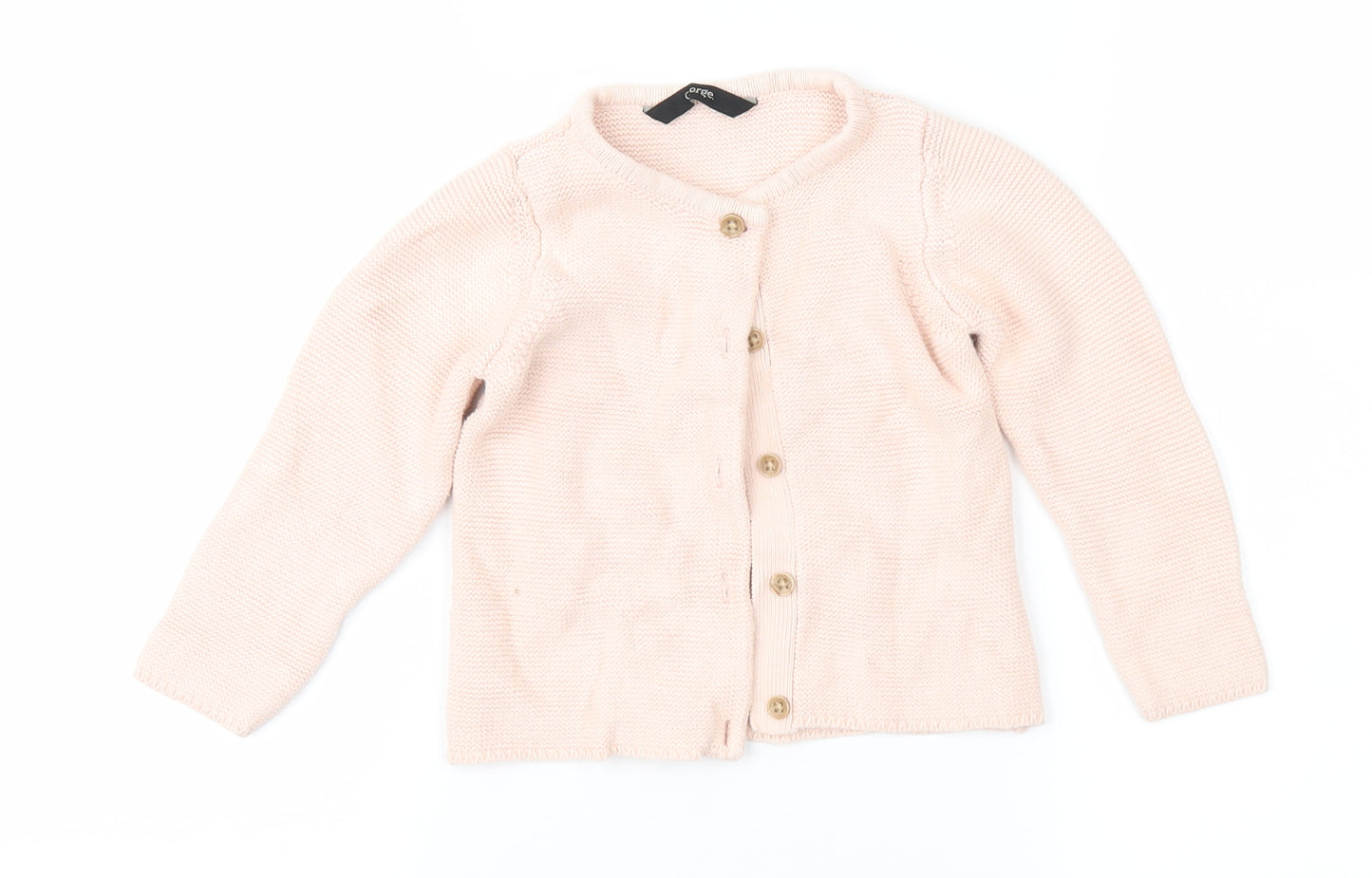 George Girls Pink   Cardigan Jumper Size 2-3 Years