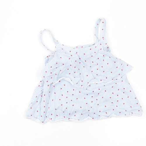 Matalan Girls Blue Striped  Fit & Flare  Size 9-12 Months