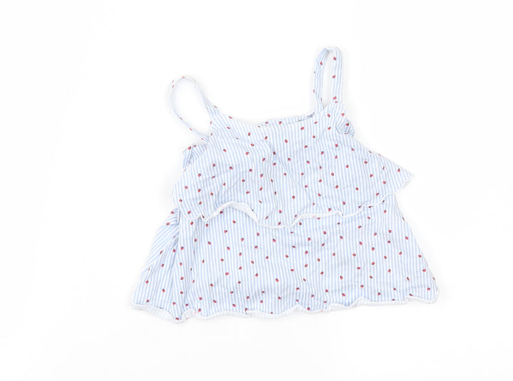 Matalan Girls Blue Striped  Fit & Flare  Size 9-12 Months