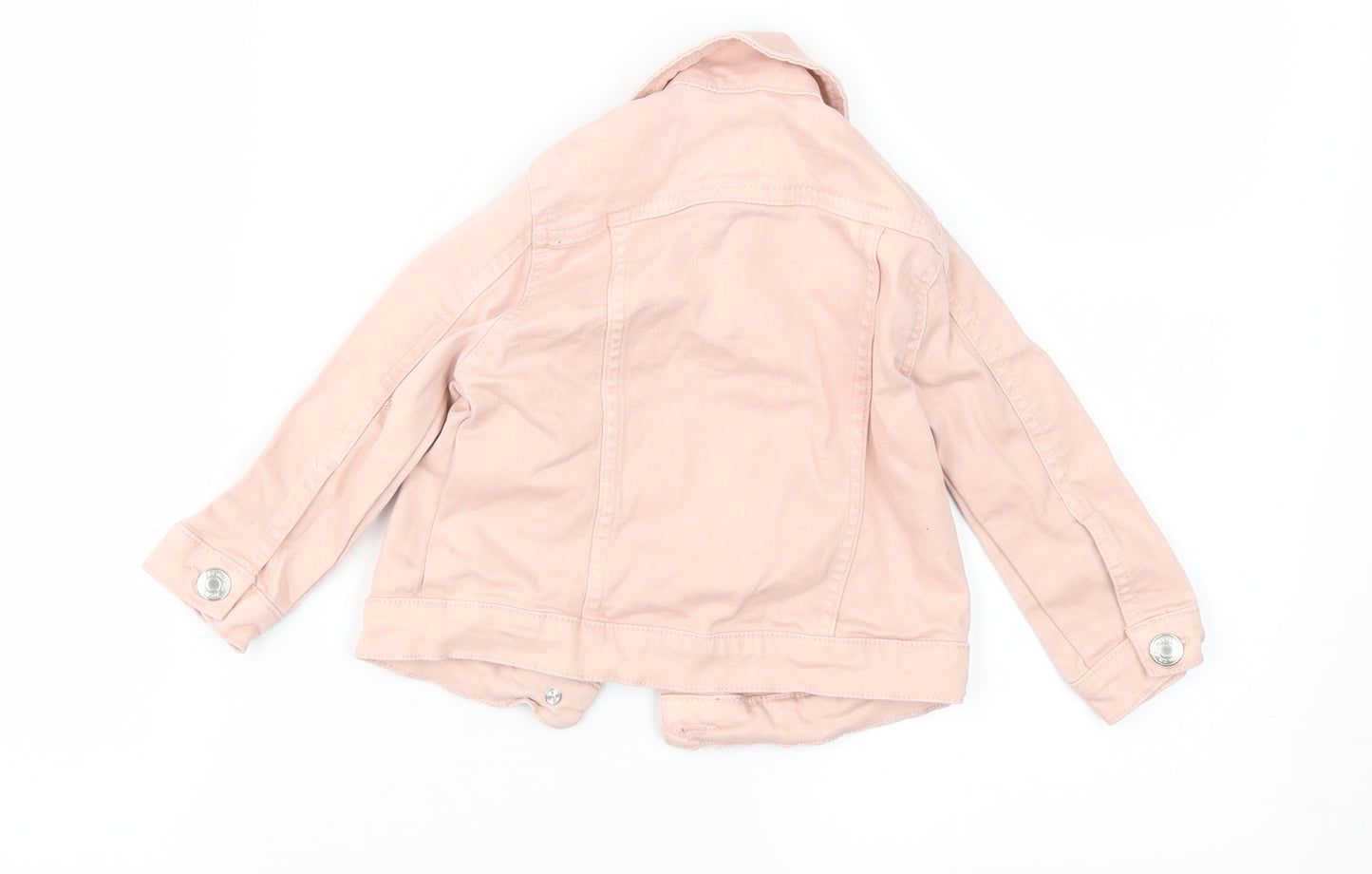 Denim Co Girls Pink  Denim Jacket  Size 18-24 Months