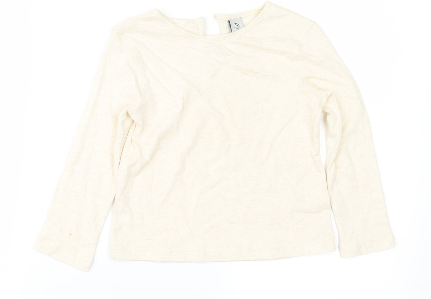TU Girls Beige   Basic T-Shirt Size 2-3 Years