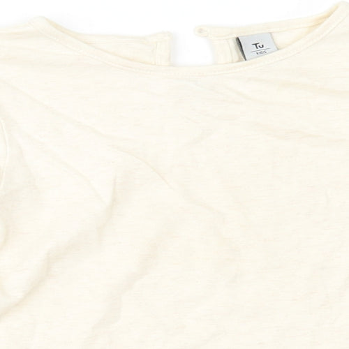 TU Girls Beige   Basic T-Shirt Size 2-3 Years
