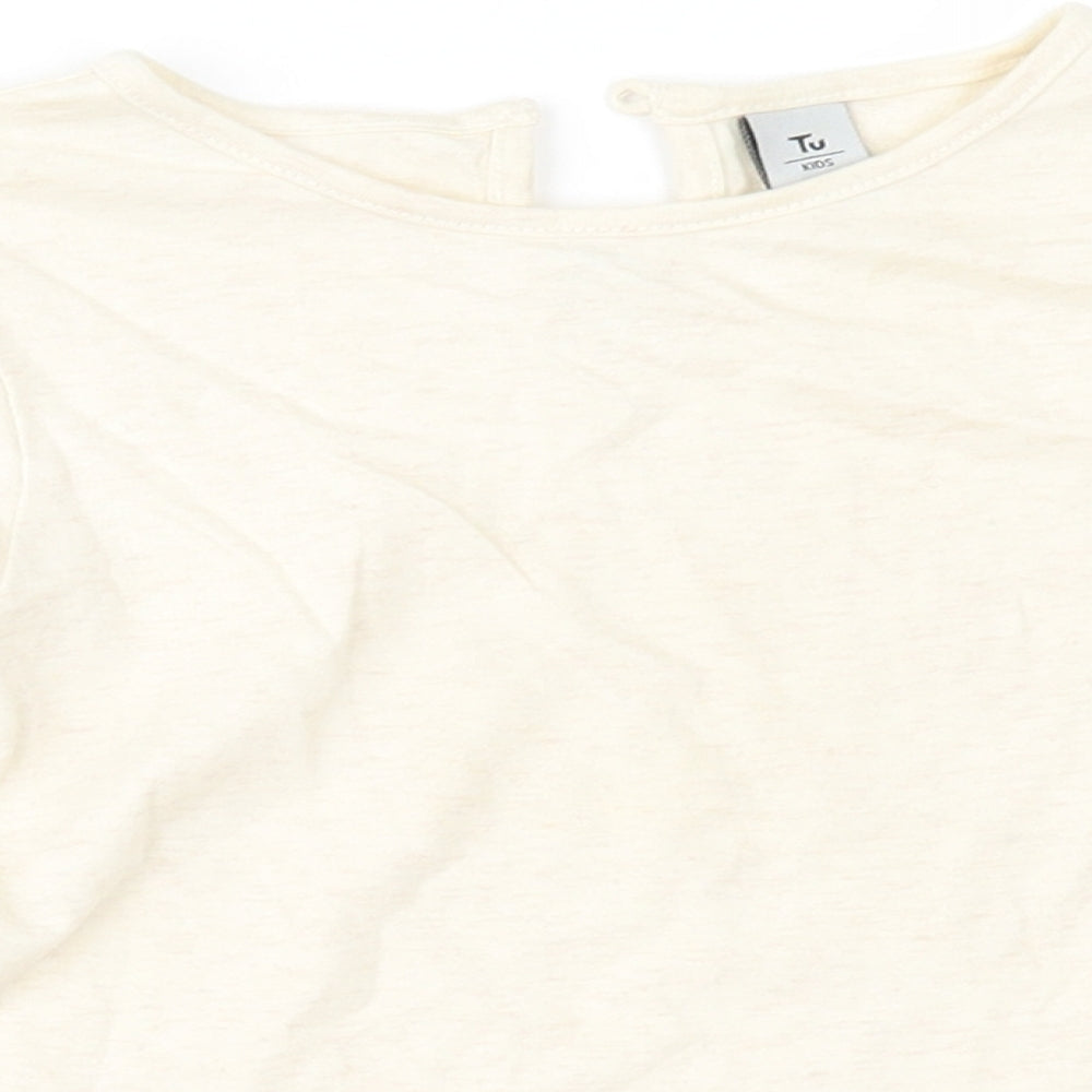 TU Girls Beige   Basic T-Shirt Size 2-3 Years
