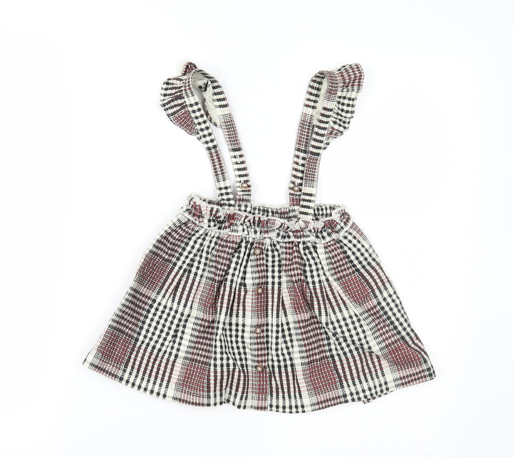 TU Girls Multicoloured Plaid  Pleated Skirt Size 18-24 Months