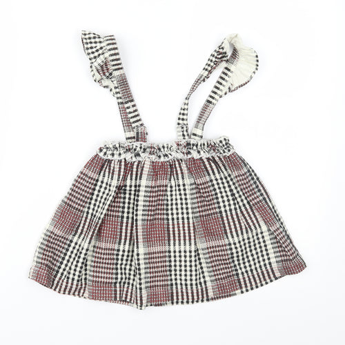 TU Girls Multicoloured Plaid  Pleated Skirt Size 18-24 Months
