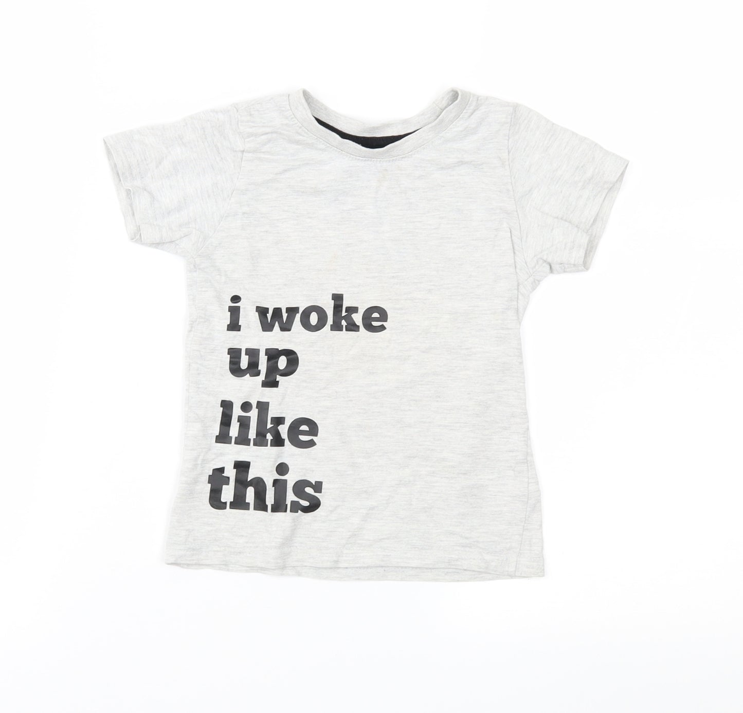 Primark Girls Grey   Basic T-Shirt Size 2-3 Years