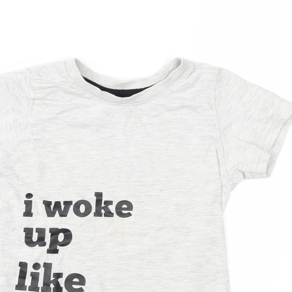 Primark Girls Grey   Basic T-Shirt Size 2-3 Years