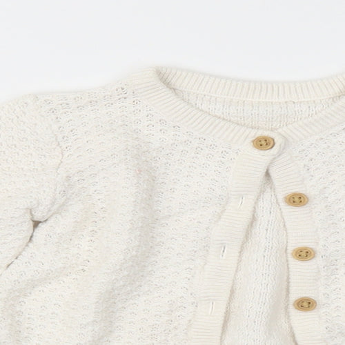 George Girls Ivory   Cardigan Jumper Size 12-18 Months