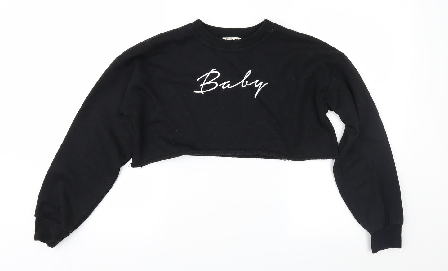 I Love Womens Black   Pullover Sweatshirt Size S