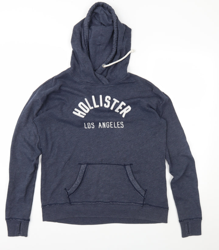 Hollister Womens Blue   Pullover Hoodie Size M