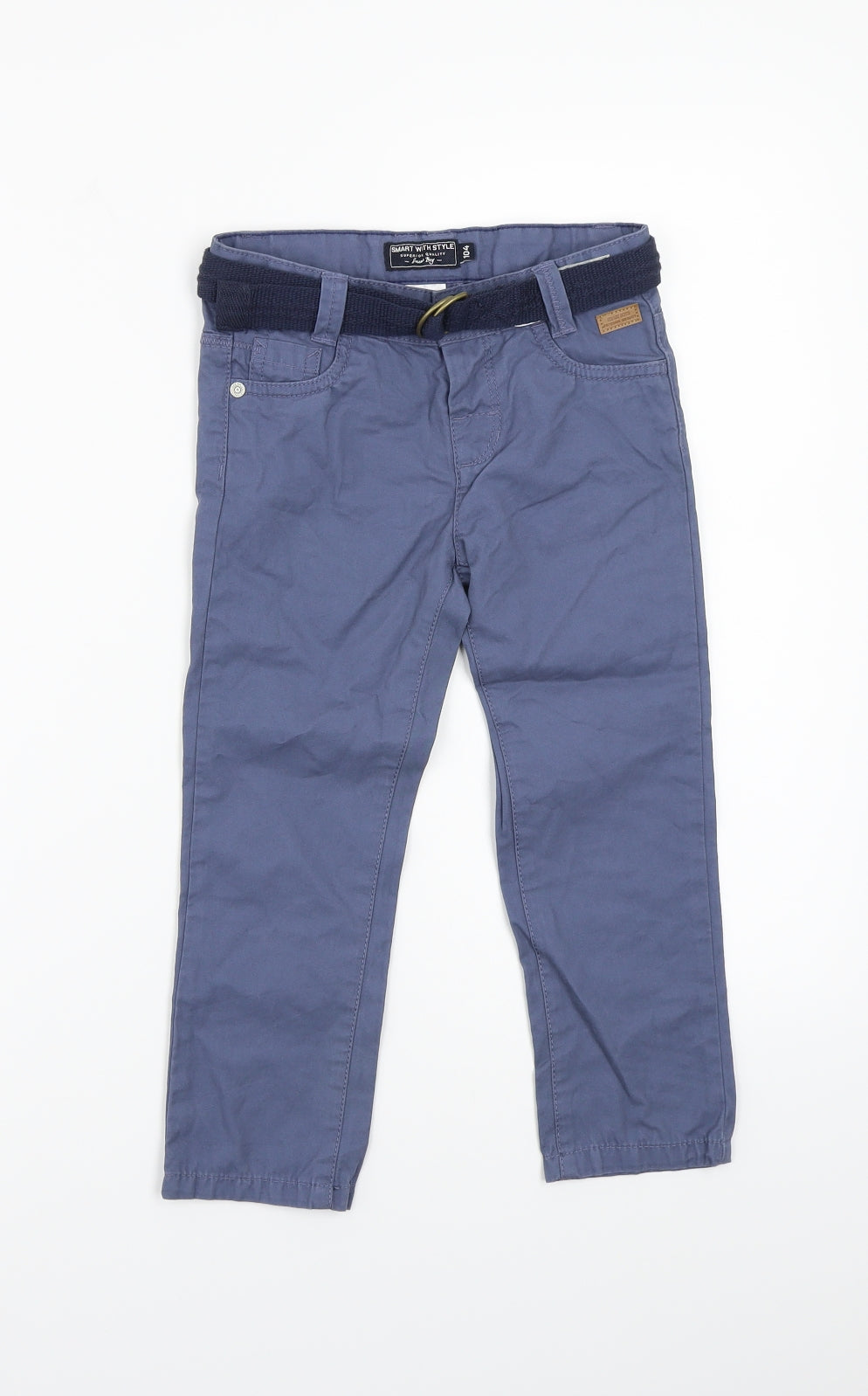 Polamino Boys Blue   Cargo Trousers Size 4-5 Years