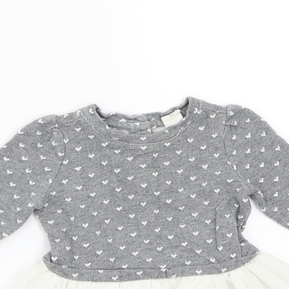 Gap Girls Grey   A-Line  Size 3-6 Months