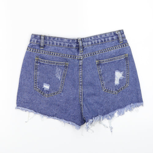 SheIn Womens Blue   Cut-Off Shorts Size S