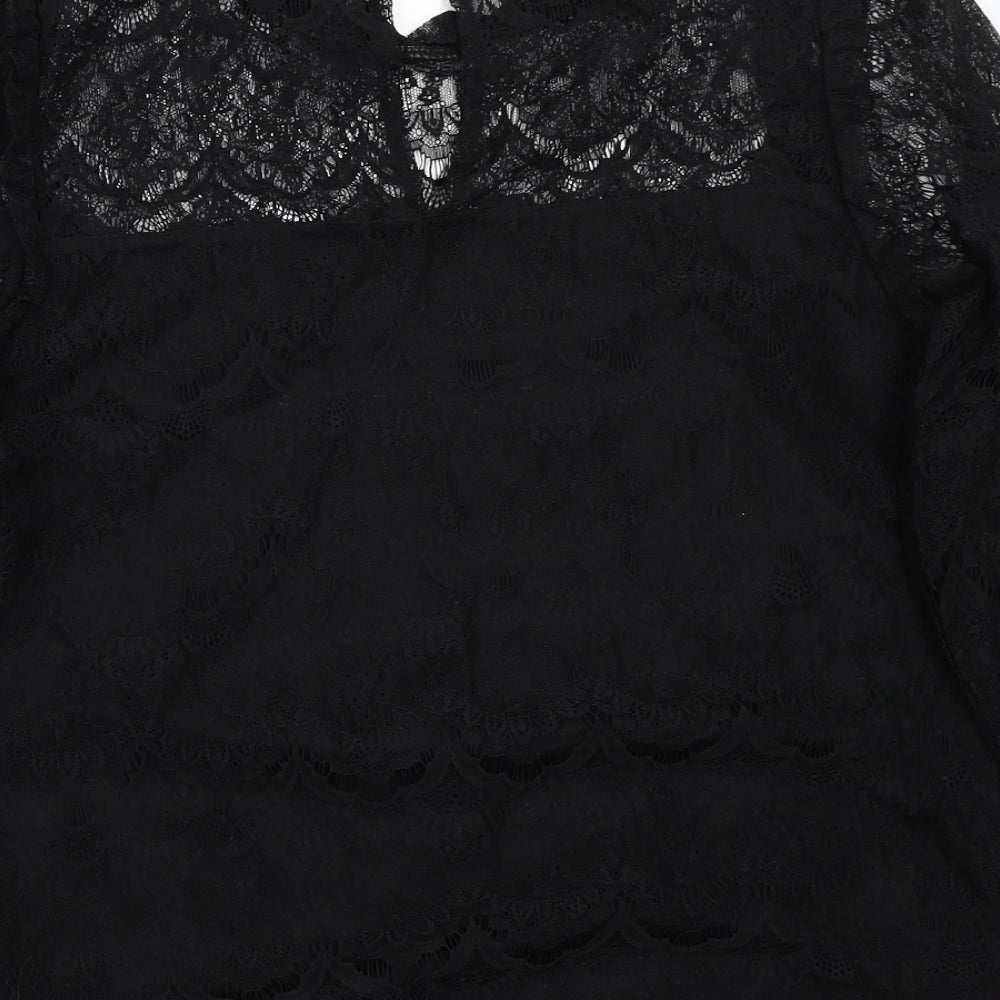 Soaked Womens Black   Basic Blouse Size XL