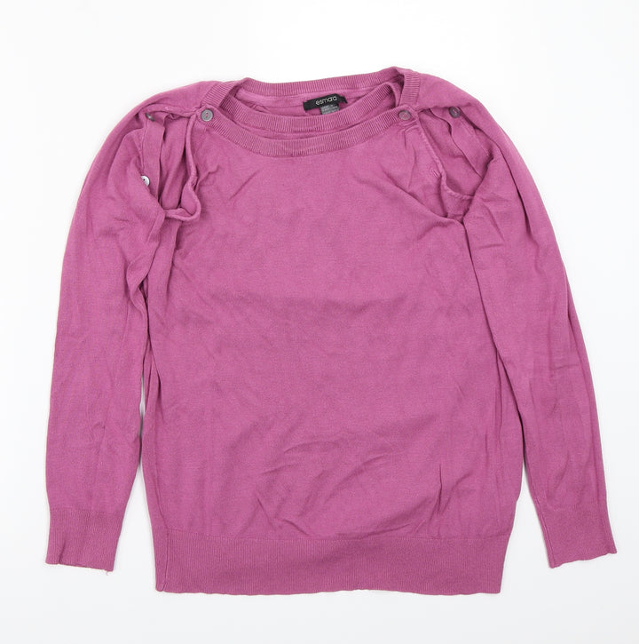 ESMARA Womens Pink   Pullover Jumper Size M