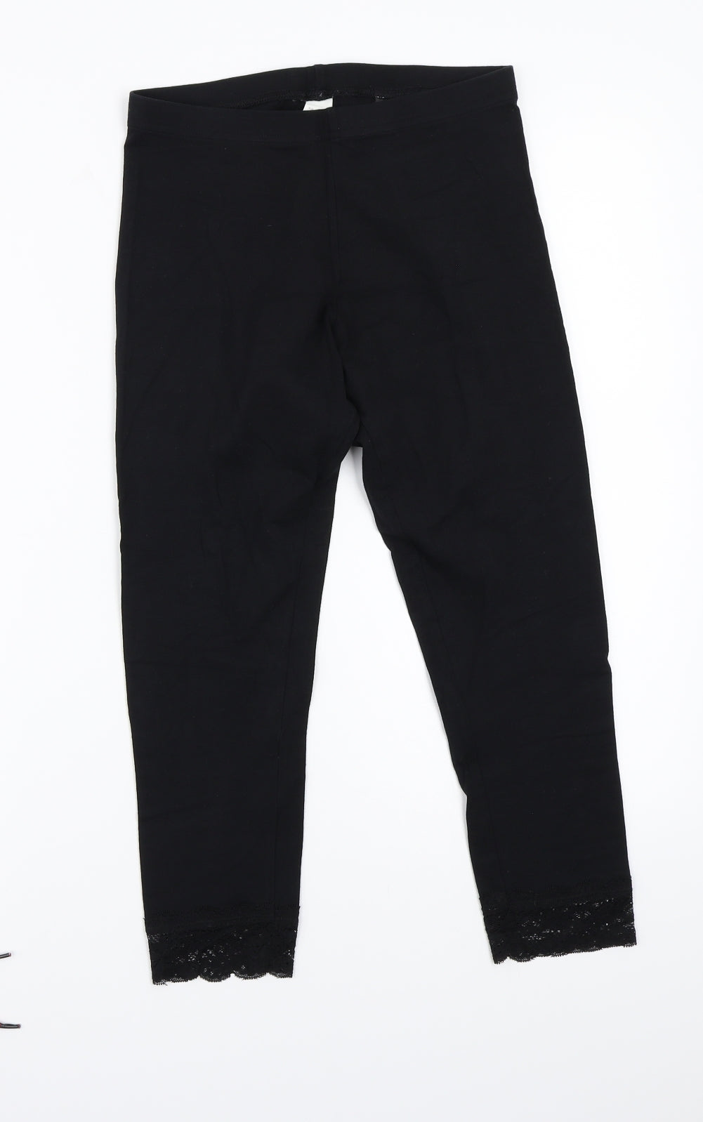 H&M Womens Black   Cropped Leggings Size S